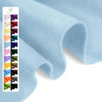 Dusty Blue Soft Felt Fabric Sheet 36" x 36", 1.6mm Thick, Premium Craft Felt by Grainear