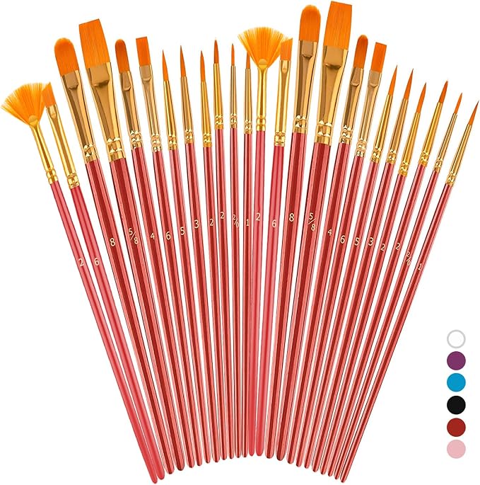 Soucolor Acrylic Paint Brushes Set, Halloween Painting Craft by Soucolor