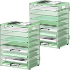 DALTACK 9-Tier Paper Organizer for Desk, Mesh Letter Tray Desk Organizer by DALTACK
