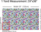 Spring Flowers Fabric by The Yard Sofas, Village Florals Birds Butterflies - Image 2