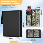 GERMUN 9 Pocket Trading Card Binder, 720 Cards, 40 Top-Loading Pages, Double - Image 2