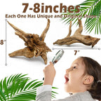 3PCS 8" Natural Driftwood for Aquarium & Reptile Tank, 7–8 Inches Unique Wood - Image 3