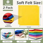 Gold Yellow Soft Felt Sheets for Crafts, 1.6mm Thick, Handmade Crafts, DIY - Image 3