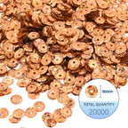 Mandala Crafts 20000 Holographic Rose Gold Sequins - Image 3
