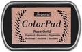 Jacquard ColorPad Archival Pigment Ink Stamp Pads- Metallic Rose Gold by Jacquard