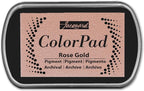 Jacquard ColorPad Archival Pigment Ink Stamp Pads- Metallic Rose Gold by Jacquard