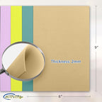 Pastel EVA Foam Sheets, 8 Assorted Colors, 6 x 9 Inch, 2mm Thick – Foam Paper - Image 3