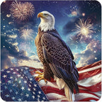 Reouinty Wooden Puzzle for Adults, Eagle Flag 200 Piece 11.2x11.2 in | Jigsaw by Reouintywoodenpuzzle