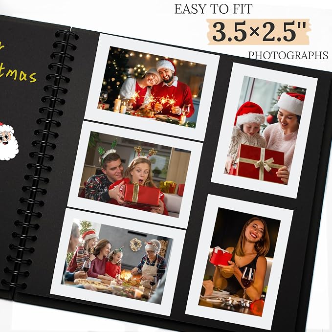 Scrapbook 8x8 Inch DIY Scrapbook Album Hardcover Kraft Paper 40 pages/20 sheets - Image 4
