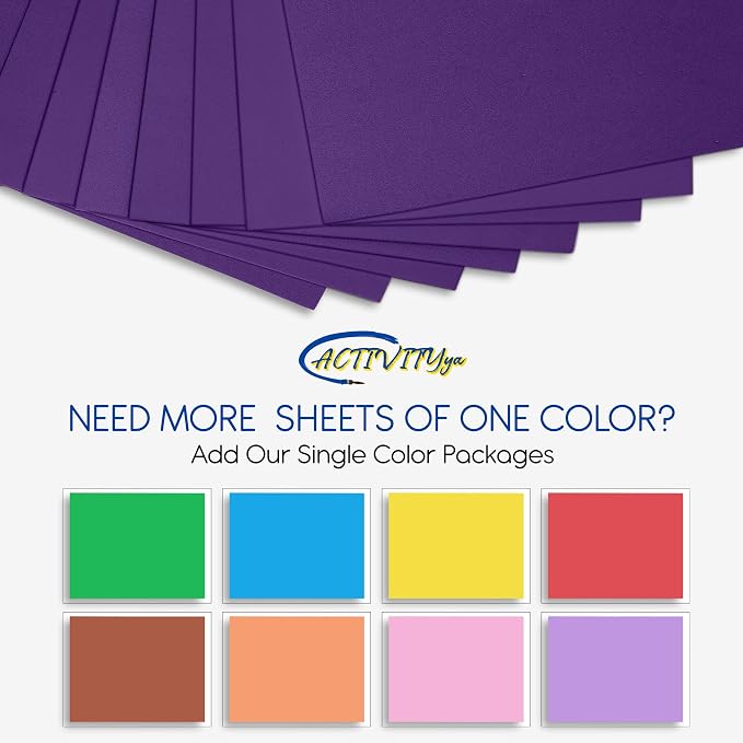 Purple EVA Foam Sheets, 6 x 9 Inch, 2mm Thick – Foam Paper - Image 3