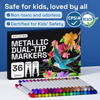 ARTISTRO 36 Metallic Acrylic Paint Markers - Image 7
