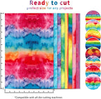 Tintnut Rainbow Watercolor Heat Transfer Vinyl, PU HTV sheets, easy cut & weed - Image 3