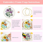Zhenqing Purple Floral Bouquet Cross Stitch Kit - Image 8