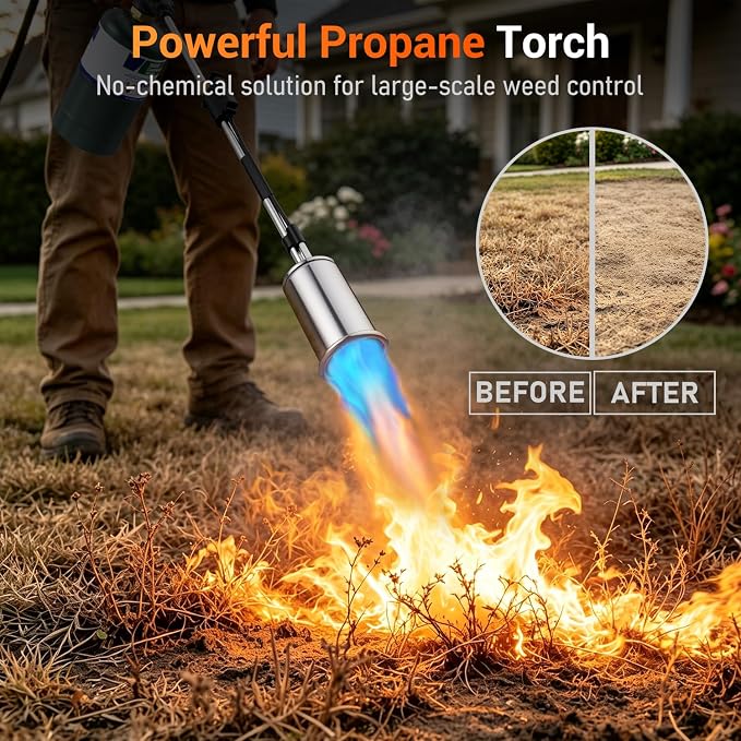 Sondiko Propane Torch Weed Burner, High Output Weed Torch Flamethrower - Image 2