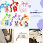 Swpeet 40Pcs Pendant Picture Frame Keyrings, Make Your Own Keyring Kit - Image 7