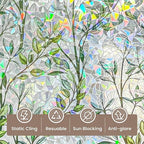 ADD.HERES Window Privacy Film, Stained Glass Decorative Static Cling, Removable - Image 2