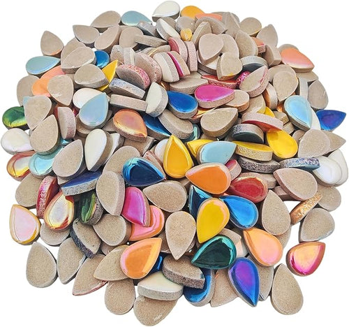 1.1lb Ceramic Mosaic Tiles, Mixed Colour Ceramic Mosaic Pieces - Image 2