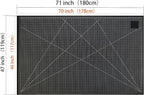 Extra Large 47'x71' Self Healing Cutting Mat，Non-Slip Worktable Mat，Black and - Image 3