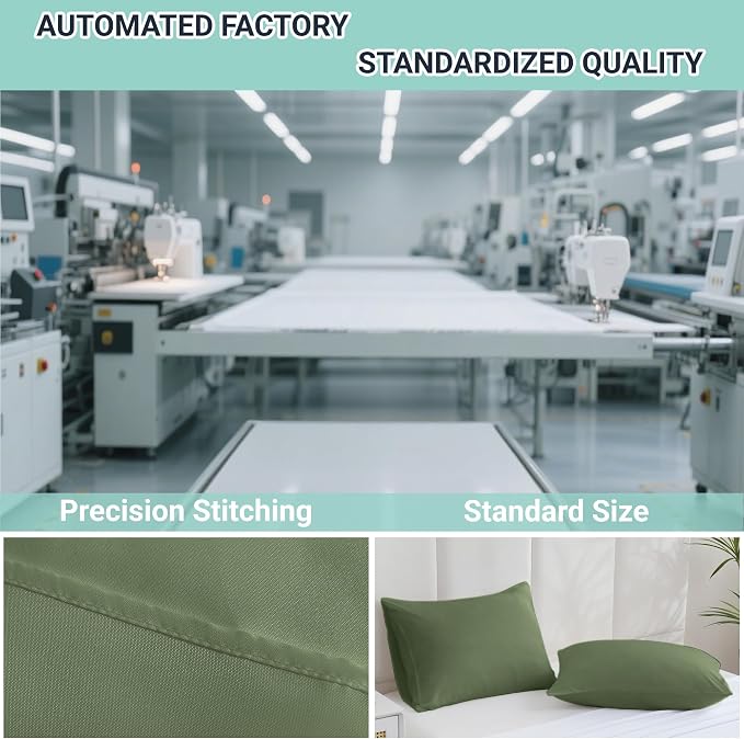 ZPECC Pillow Cases Queen Size Set of 12, 20x30 Envelope Closure Pillowcases - Image 4