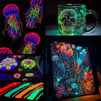 Roizefar Glow in the Dark Paint, 30 Colors 3D Permanent Acrylic Fabric Paints - Image 7