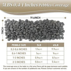 Quibbay 5 lbs Mexican Beach Pebbles, 0.4-1 Inch Natural River Rocks - Image 8