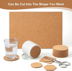 5 Pack Cork Sheet 1mm Adhesive Thin Cork Sheets 11.8 * 7.9 Inch Rectangle - Image 3