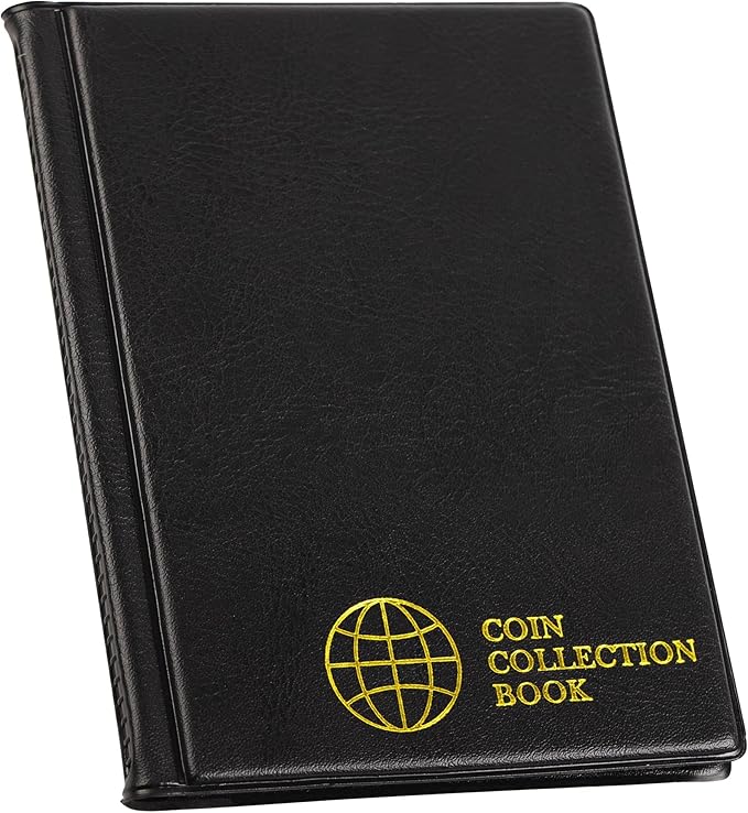 Coin Collection Book Holders for Collectors, 12 Mixed Pages 108 Pockets Coin - Image 4