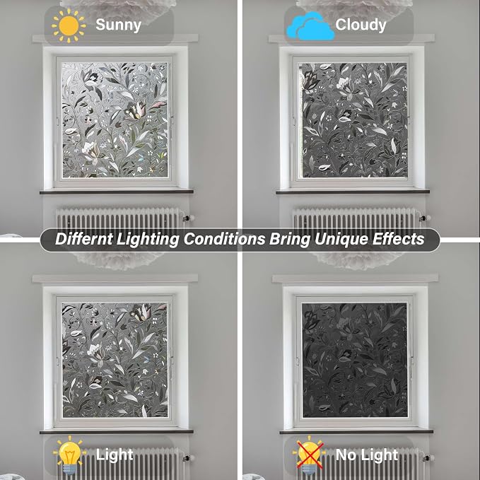 LEMON CLOUD Window Film, Decorative Window Privacy Film, Window Film Privacy - Image 6