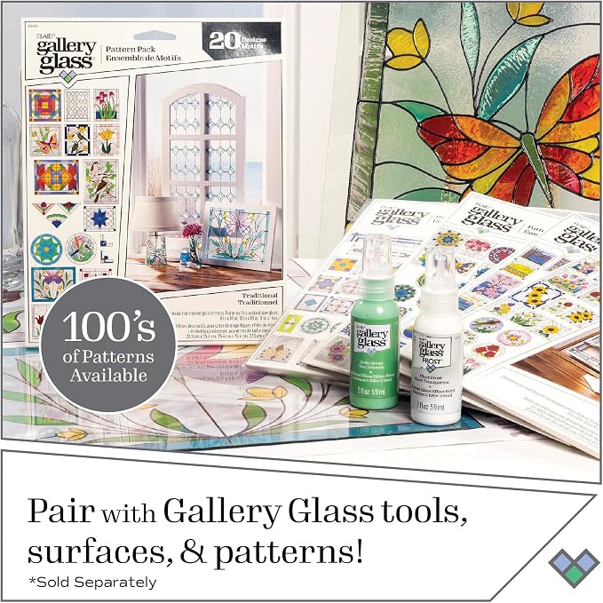 Gallery Glass Hologram Confetti Stained Glass Glitter Finish Paint - Image 8
