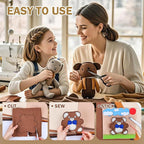 12 Rolls 8"x35" 1.4mm Thick Soft Felt Fabric Sheet 12 Assorted Brown Tone - Image 5