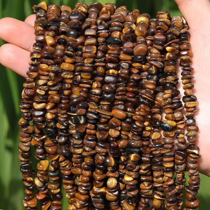 400pcs Natural Chip Stone Beads - Image 5