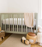 Burt's Bees Baby Essential Organic Cotton Fitted Crib Sheet, Breathable - Image 3