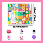 YMSDZHL 6000+PCS Clay Beads Bracelet Making Kit, 24 Color DIY Flat Preppy Beads - Image 5