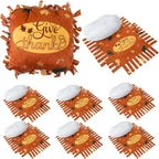 Chunful 6 Sets Thanksgiving Fall Tied Pillow Craft Kit DIY Give Thanks Pillow by Chunful
