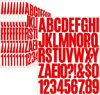 Letter Stickers, Mailbox Numbers, 2 Inch Waterproof Vinyl Alphabet | 2 Inch Red by Llewyn