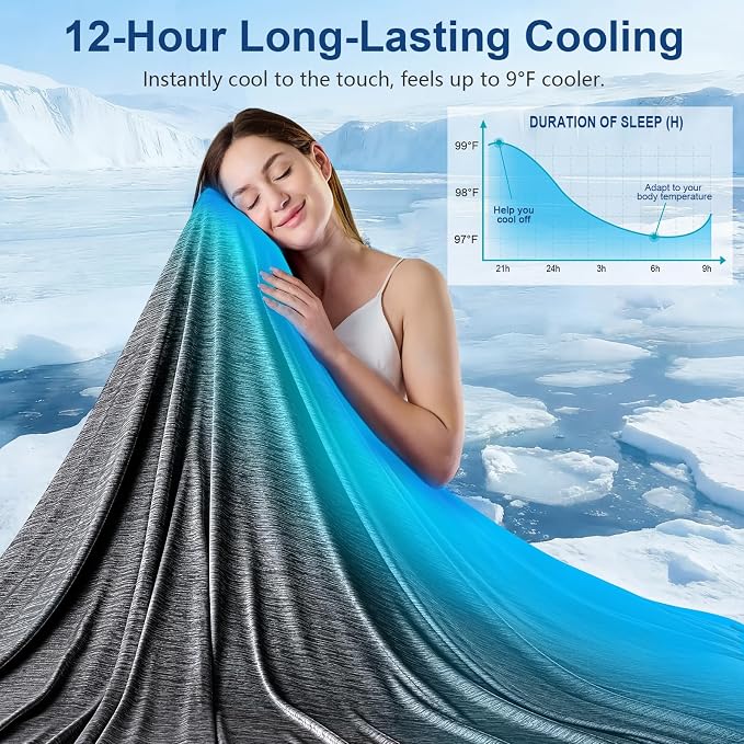 KMUSET Cooling Blanket Twin XL, Double Sided Summer Cooling Blankets - Image 2
