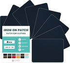 Iron on Patches for Clothes, 8 Pieces Patches for Cloth, 100% Cotton Fabric by ForABetterHomeLife