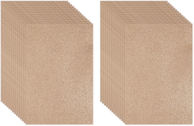PATIKIL 30Sheets Brown EVA Glitter Foam Sheet 11.8 x 7.9 Inch 2mm Thick by PATIKIL