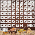 Dinosaur Stencils for Painting, Plastic Reusable DIY Drawing Templates for by Felixcraft-DIYDreamscape