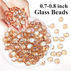 FANTIAN 1 lb Pink Glass Beads for Vases, Flat Marbles Stones for Vase, - Image 3