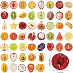 50 Pcs Clear PET Fruit Aesthetic Stickers - Image 2