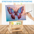 ESRICH Stretched Canvas for Painting 11x14 Inch, 2 Pack Blank Canvas -5/8 in - Image 6