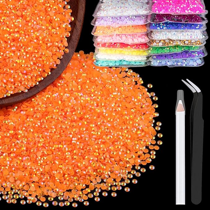 5000pcs 2mm Resin Rhinestones Bulk by BELLEBOOST