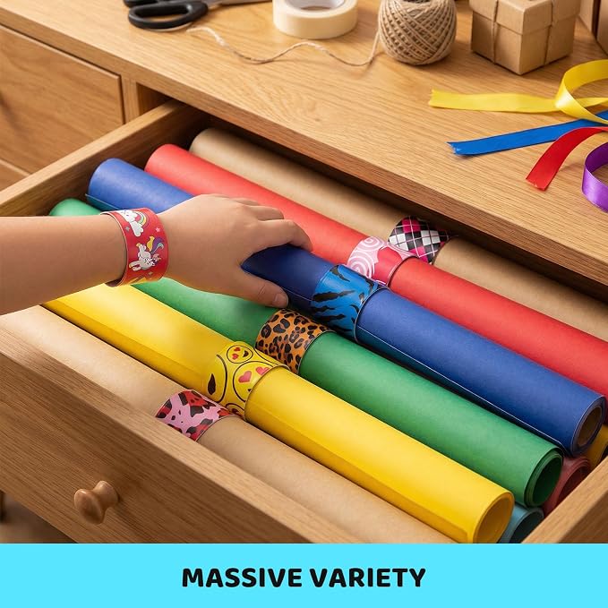 LovesTown Slap Bracelets for Kids, Birthday Exchanging Gifts, Goodies Bag - Image 5