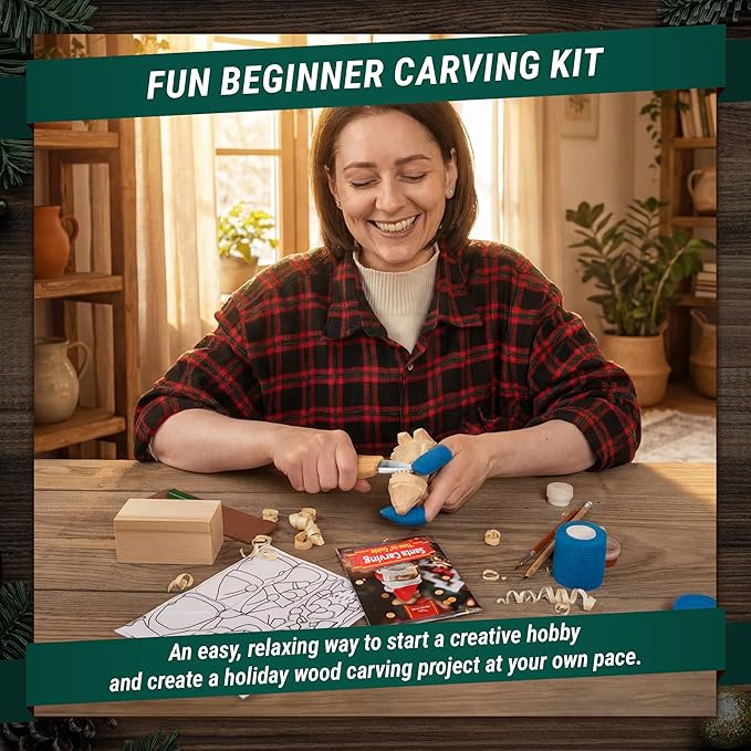 BeaverCraft DIY06 Santa Whittling Kit – Wood Carving Kit - Image 2