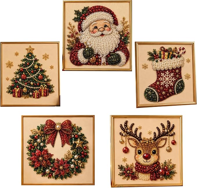 Oanruyan Christmas Pearl Diamond Painting Art Kit by Oanruyan