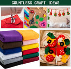 HaoFeijh Green Felt Fabric 36 * 36 Inch Wide 1.6mm, Fabric Sheets Soft Woven - Image 3