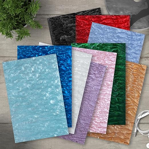 TOEPODO Pearlescent Ripple Cast Acrylic Sheets 1/8inch Thick Marble Acrylic - Image 7