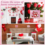 COCHIE 10 Pieces Large Valentine's Day Unfinished Wood Crafts to Paint - Image 4