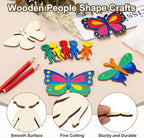 MECCANIXITY 50 Pcs Unfinished Wooden Person Cutouts 1.89 Inch People Figure - Image 3